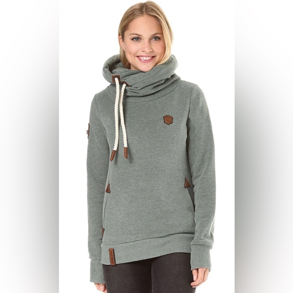 Naketano Olive Cowl Neck Sweater